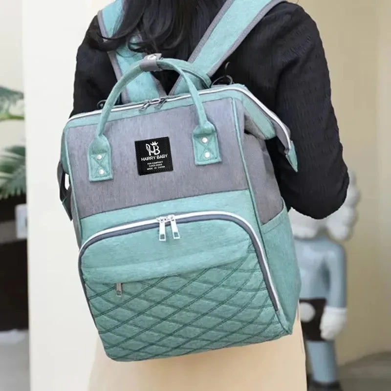 Sacs à couches pour maman, sac suspendu pour poussette de bébé, sacs à dos à couches de grande capacité avec tapis à langer, sacs d'allaitement pratiques pour bébé