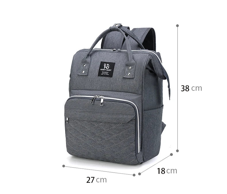 Sacs à couches pour maman, sac suspendu pour poussette de bébé, sacs à dos à couches de grande capacité avec tapis à langer, sacs d'allaitement pratiques pour bébé