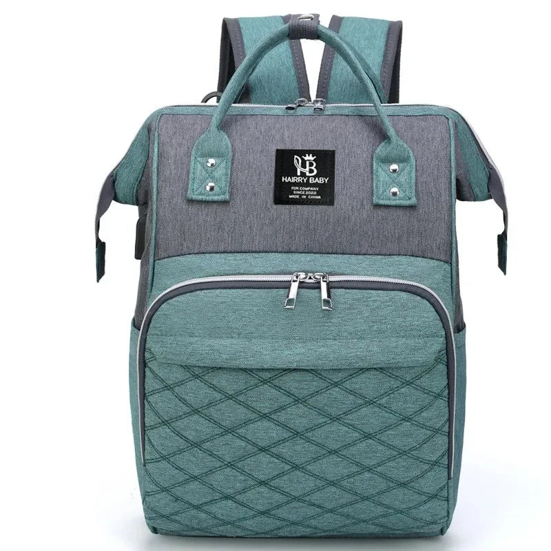 Sacs à couches pour maman, sac suspendu pour poussette de bébé, sacs à dos à couches de grande capacité avec tapis à langer, sacs d'allaitement pratiques pour bébé